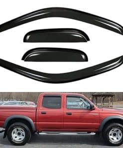 Wensdy 4pcs Deflectores de Viento para -Negro
