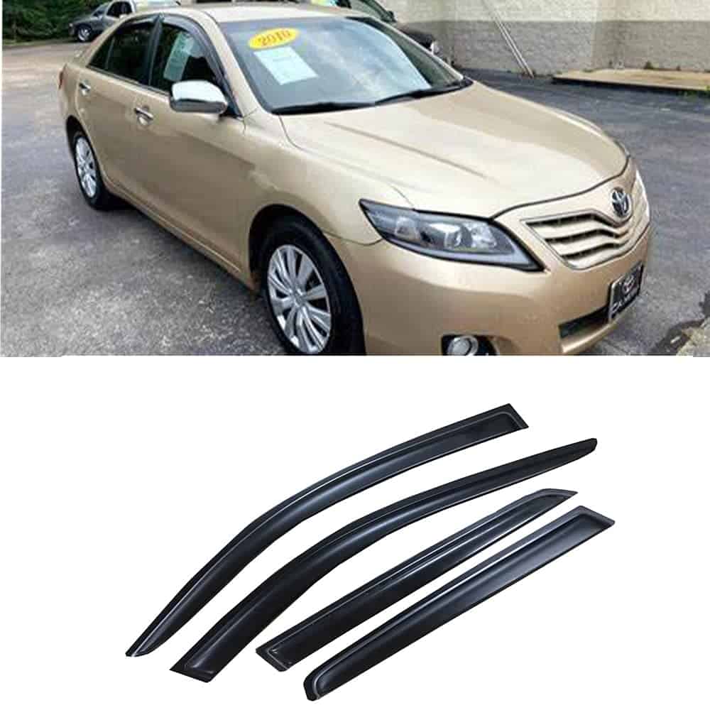 Wensdy 4pcs Deflectores de Viento para -Humo Oscuro