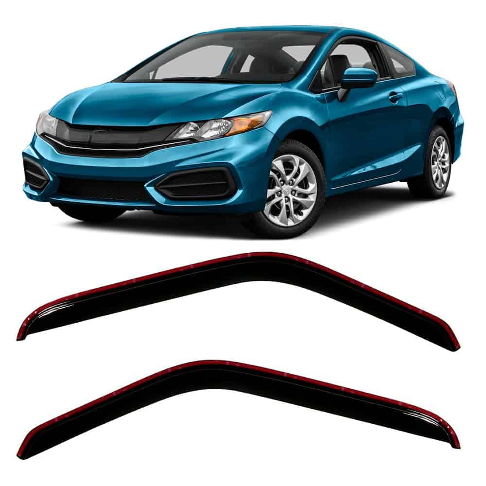 Wensdy 2pcs Deflectores de Viento para Ventanas Laterales,