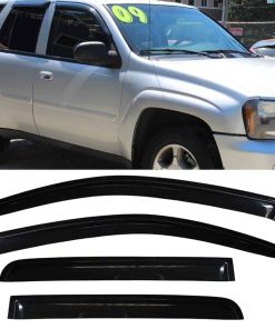 Wensdy 4pcs Deflectores de Viento para -Humo Oscuro