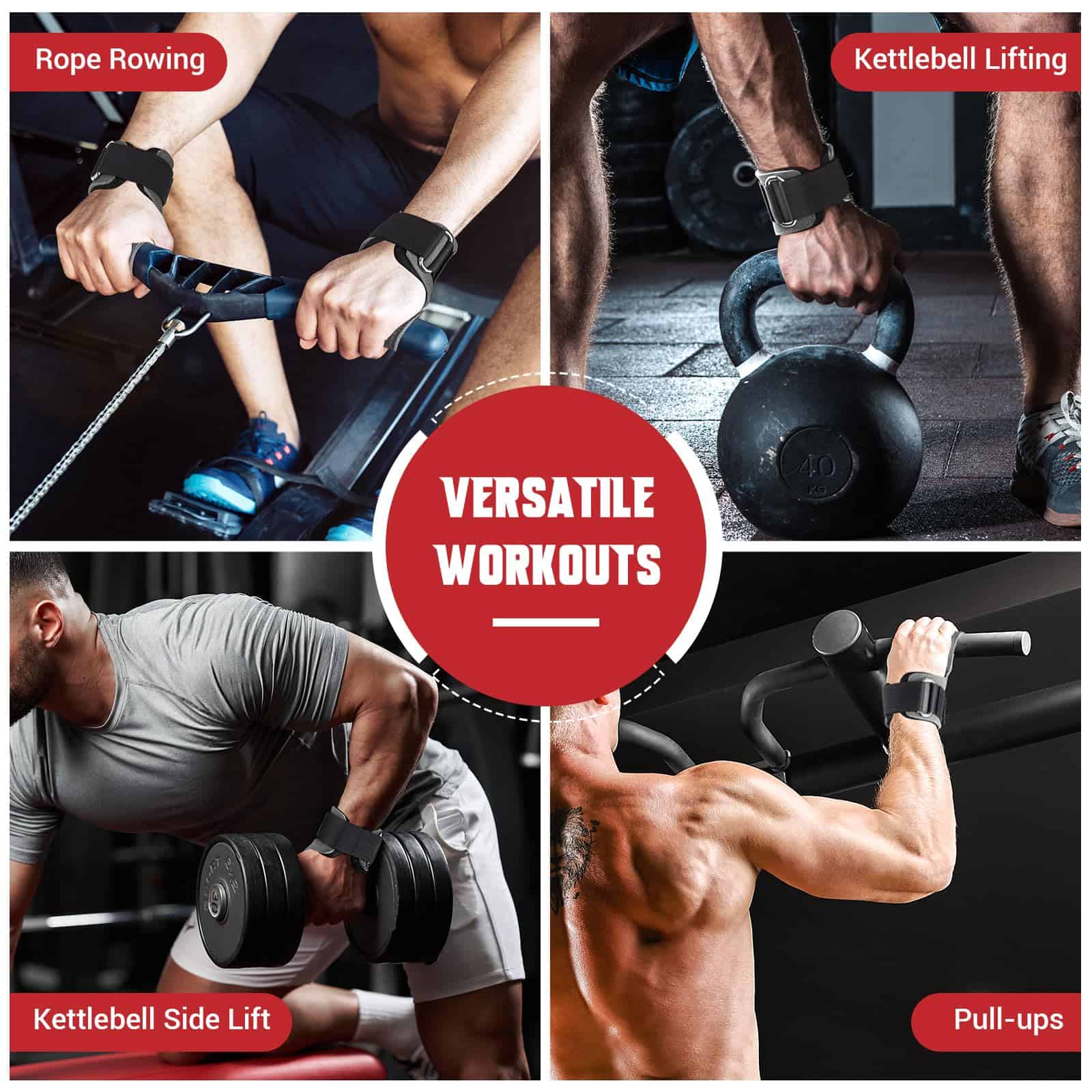 COFOF Correa de Muñeca para Levantamiento de -Gris - Imagen 8