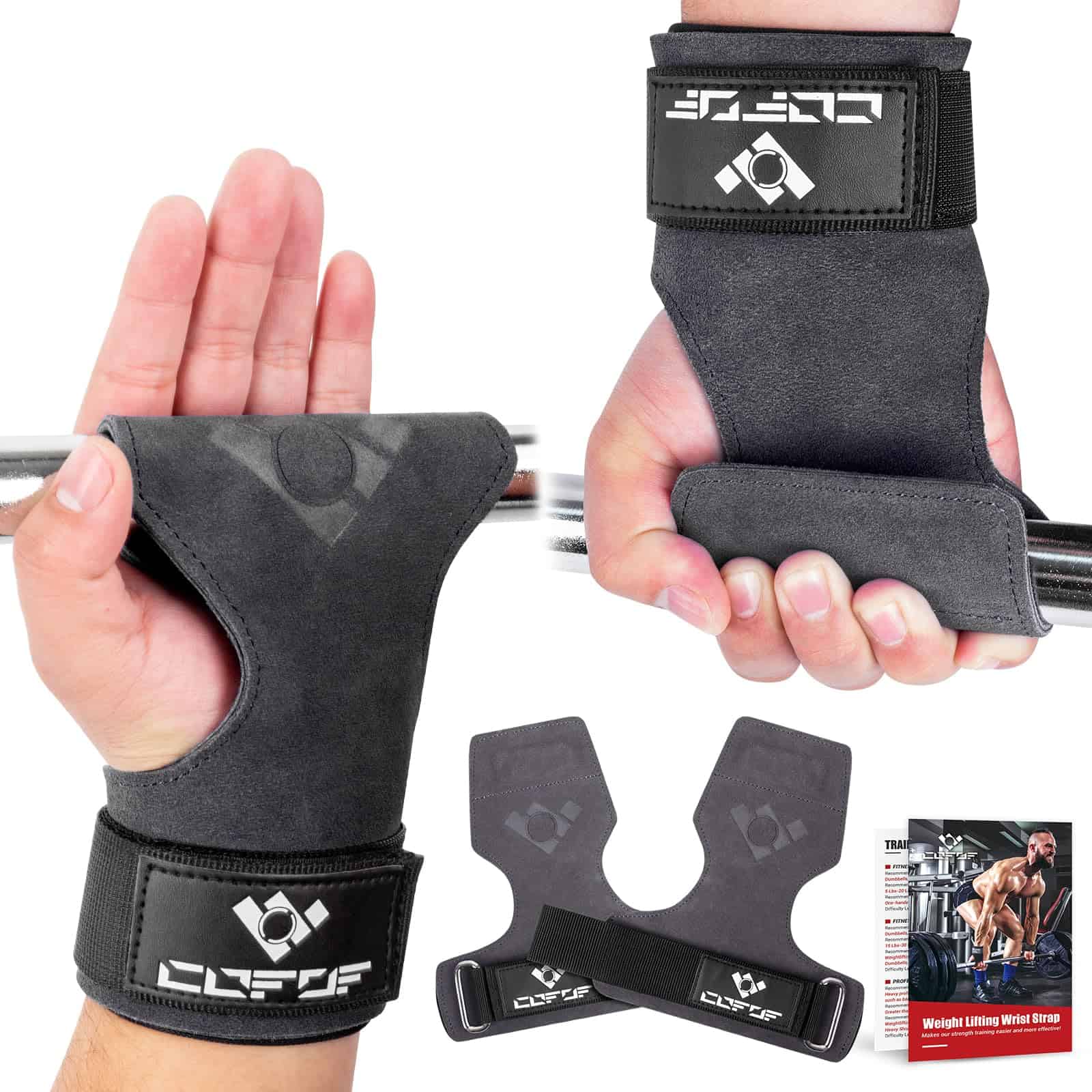 COFOF Correa de Muñeca para Levantamiento de -Gris