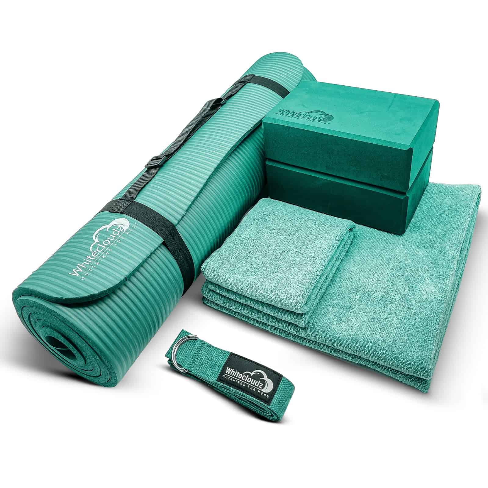 Kit de Yoga - Juego de 7 Piezas con Colchoneta Gruesa,