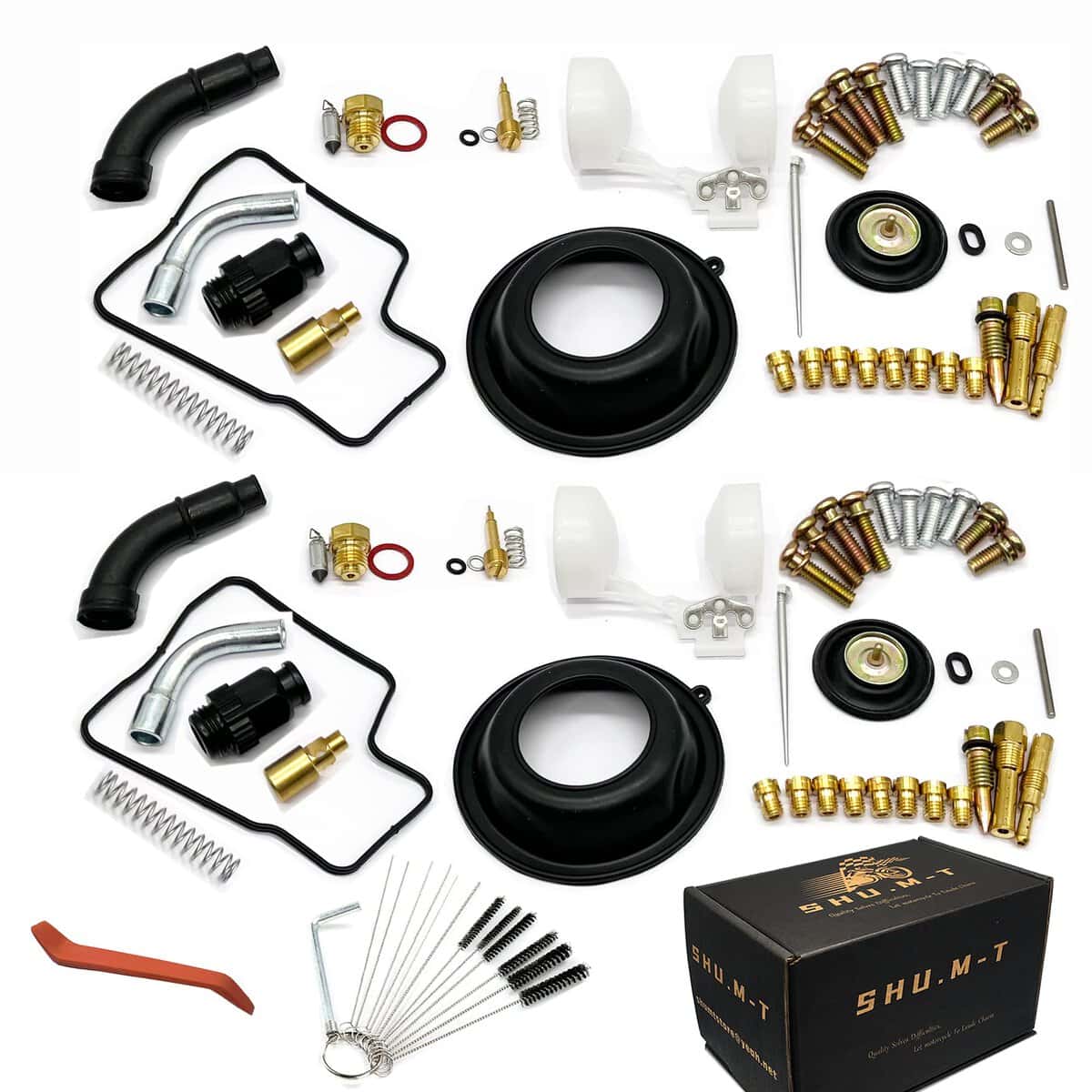 (2 Juegos) Kit de Reparación de Carburador para Motocicleta