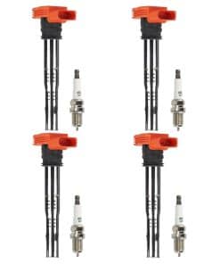 Paquete de bobinas de encendido + bujías de - 4 Juegos