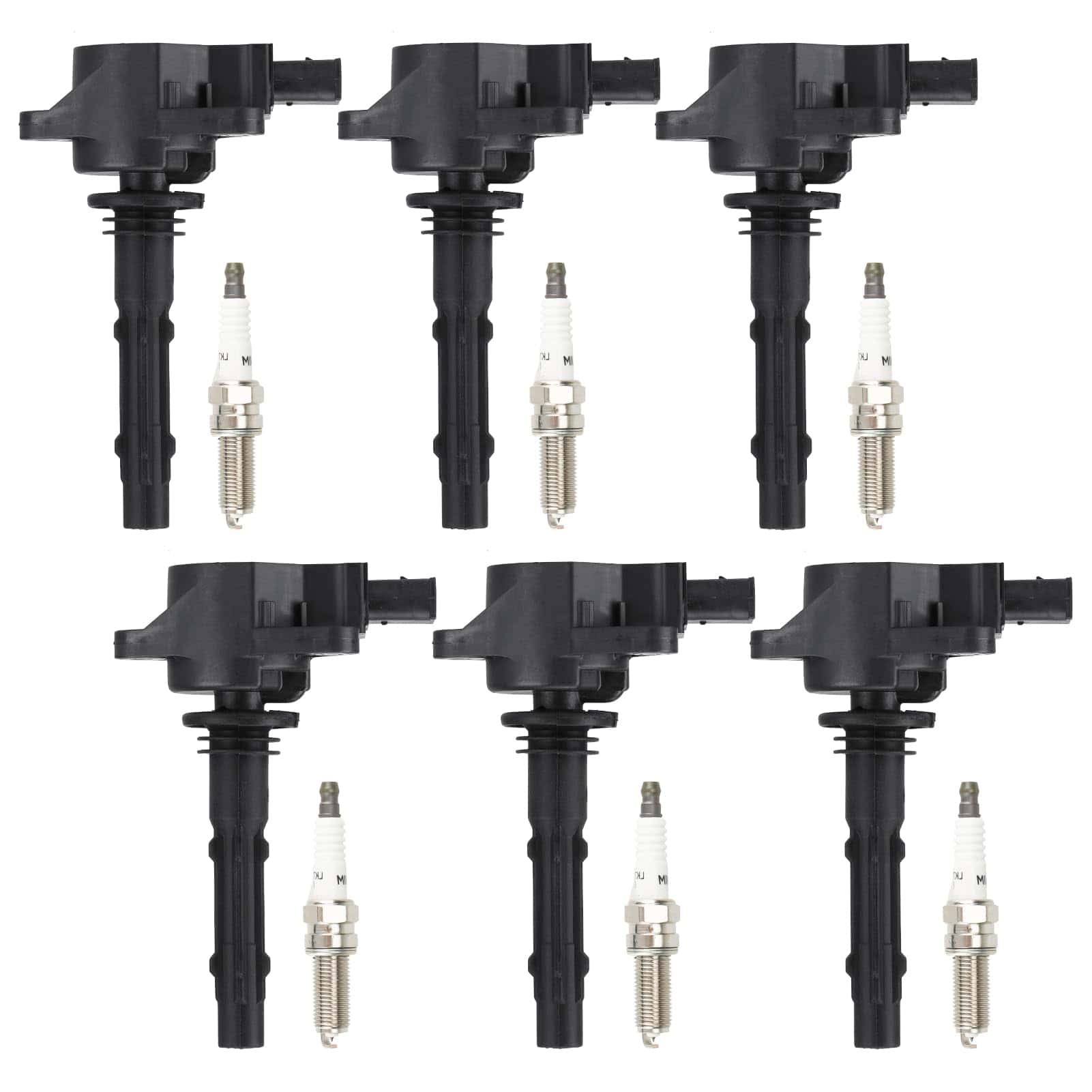 Paquete de Bobina de Encendido + Bujías de - 6 Juegos