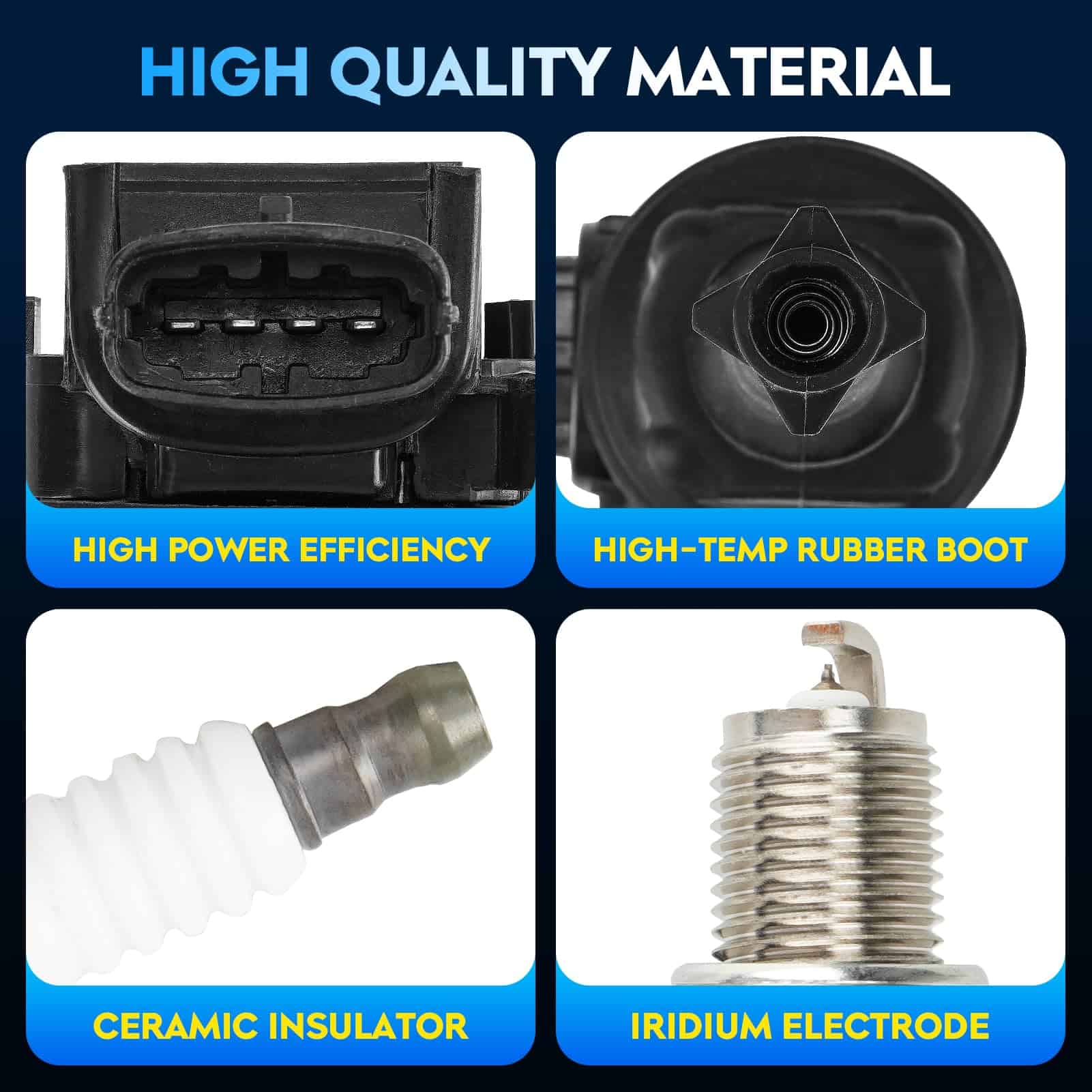 Paquete de Bobina de Encendido + Bujías de -1, 5 Sets - Imagen 4