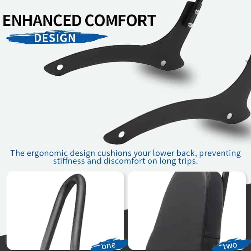 Respaldo confortable de asiento trasero para motocicleta - Imagen 7