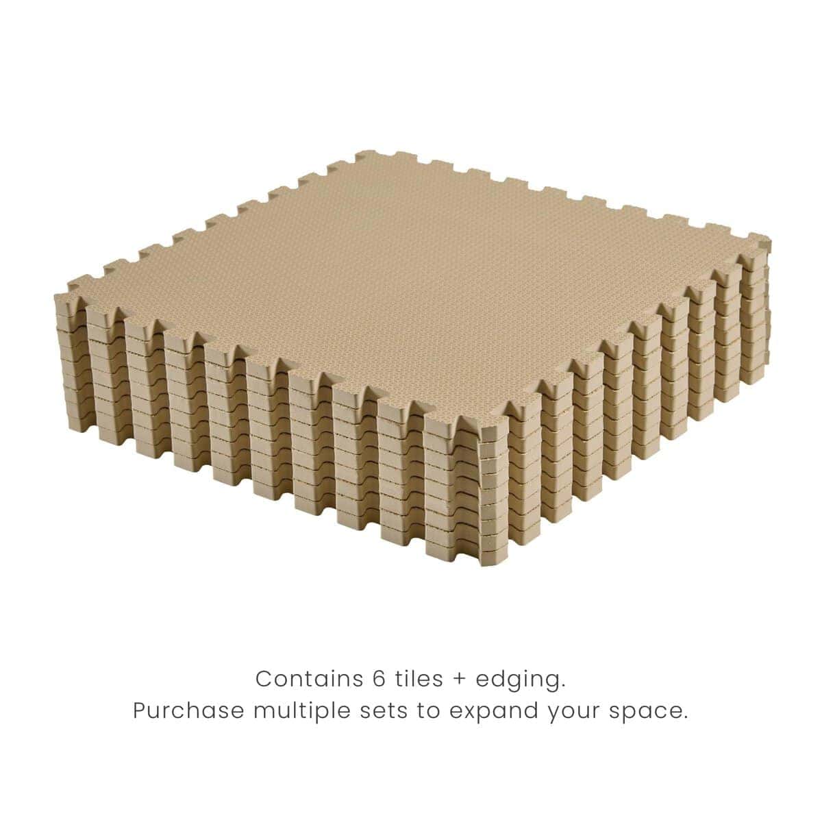 Tapete de juego de espuma de color sólido Toddlekind 4x4. - Imagen 3