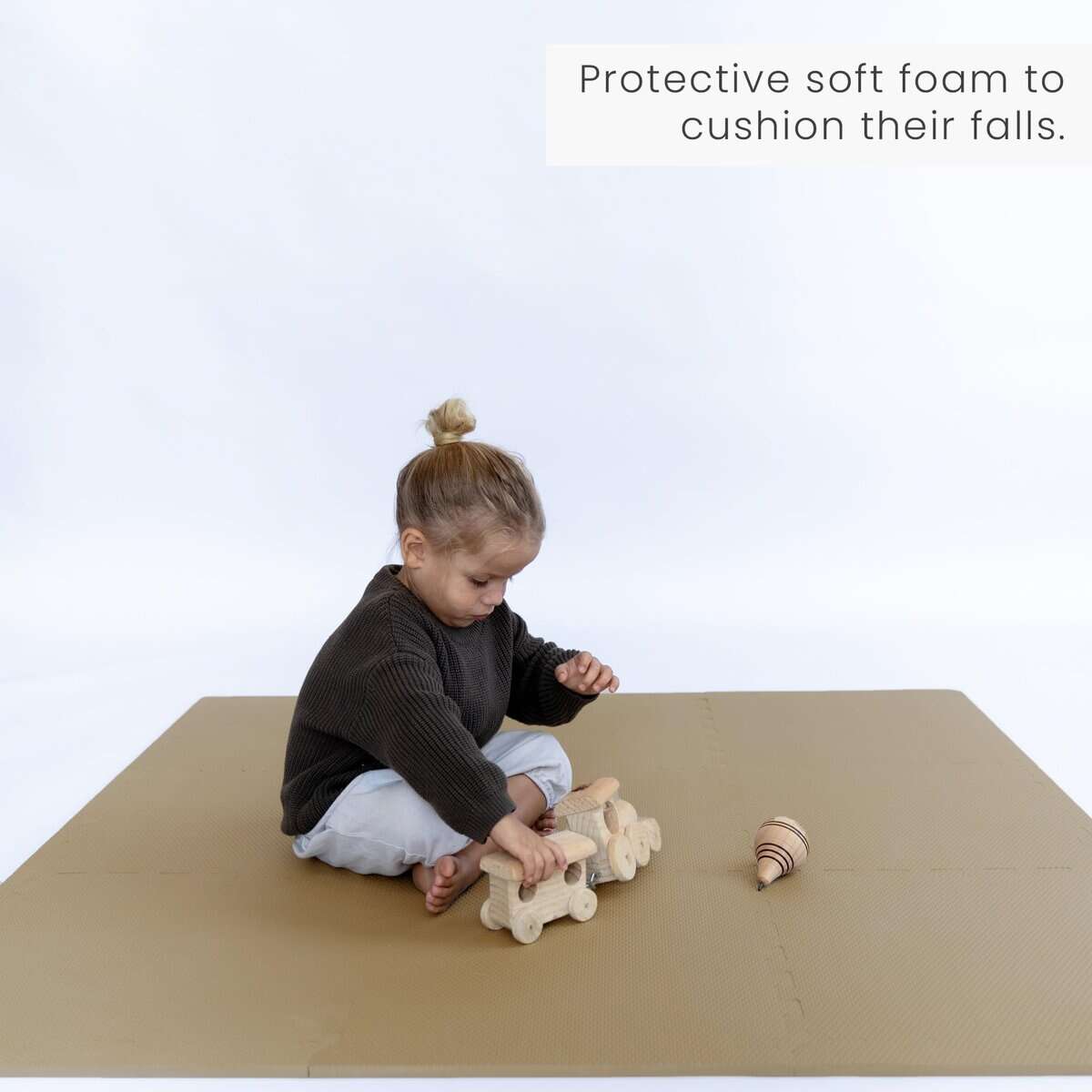 Tapete de juego de espuma de color sólido Toddlekind 4x4. - Imagen 5