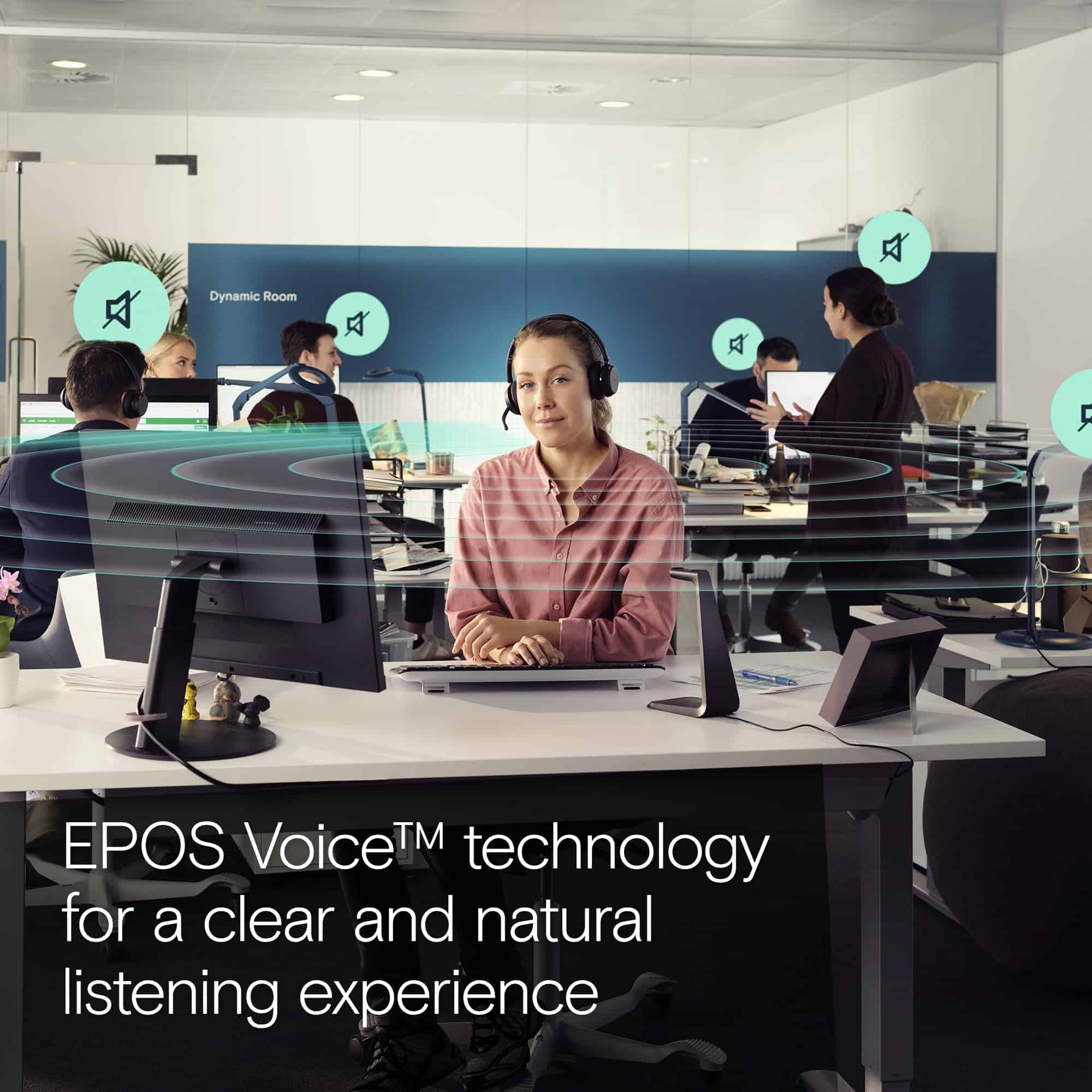 Auriculares de Oficina Abierta Mejorados EPOS Impact 1061T - Imagen 7