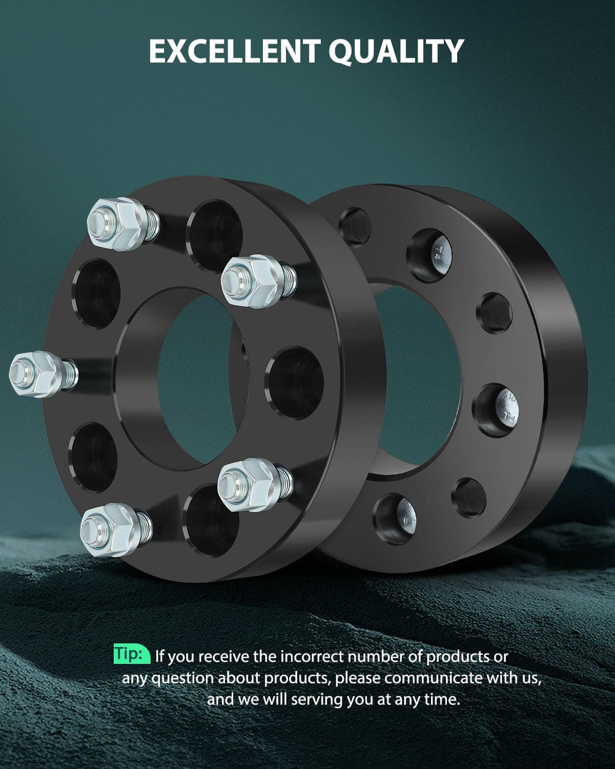 SCITOO 4Pcs Adaptadores de Rueda 1.25 pulgadas 5x5 a 5x5.5 - Imagen 7