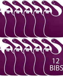 Toppy Toddler Baberos Grandes Impermeables -Ciruela - 12 Bab