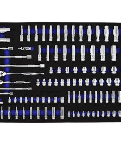 Juego de 101 Piezas de Llaves de Vaso de 3/8 y 1/4