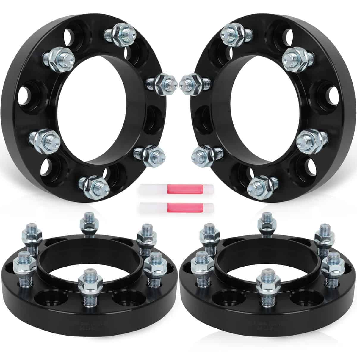 SCITOO 4Pcs Separadores de Rueda 1 pulgada 6x5.5 Centro