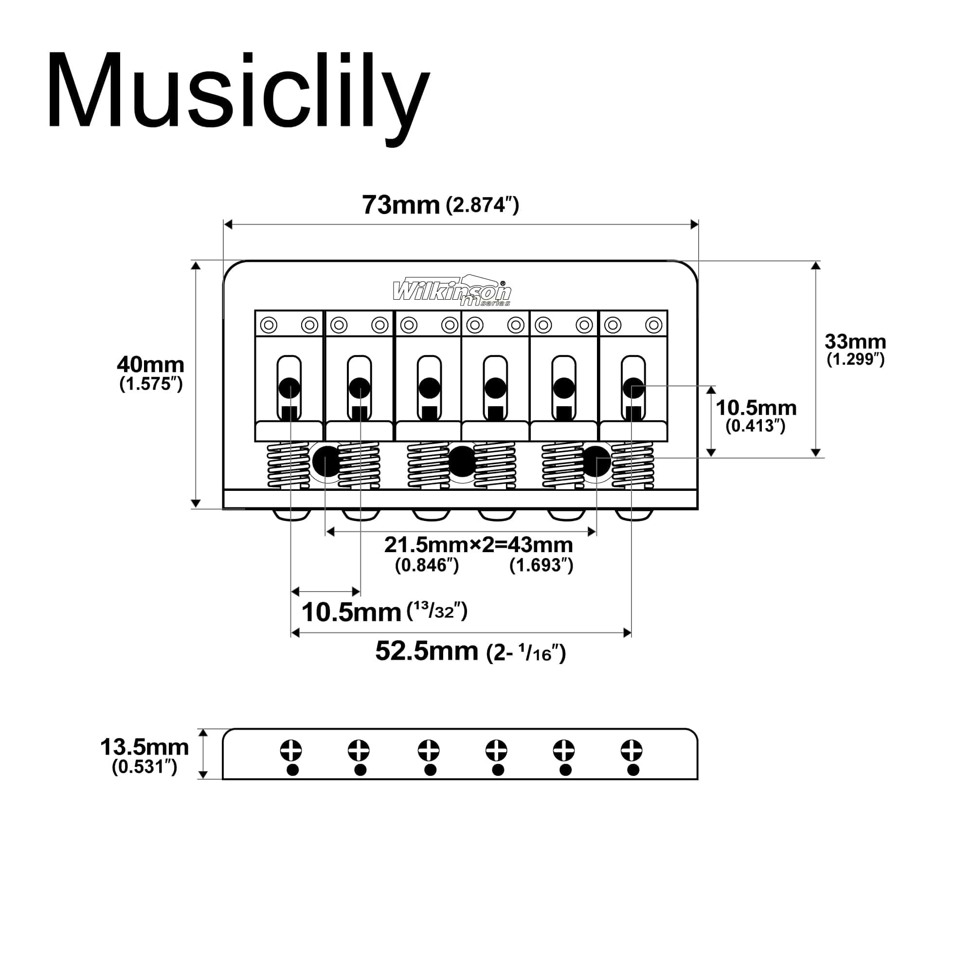 Puente Fijo Wilkinson WOF02 de 52,5 mm (2-1/16 pulgadas) - Imagen 3