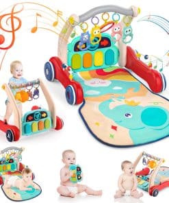 Tapete de Juego para Bebés Pakoo, 2 en 1 Andador para Bebés