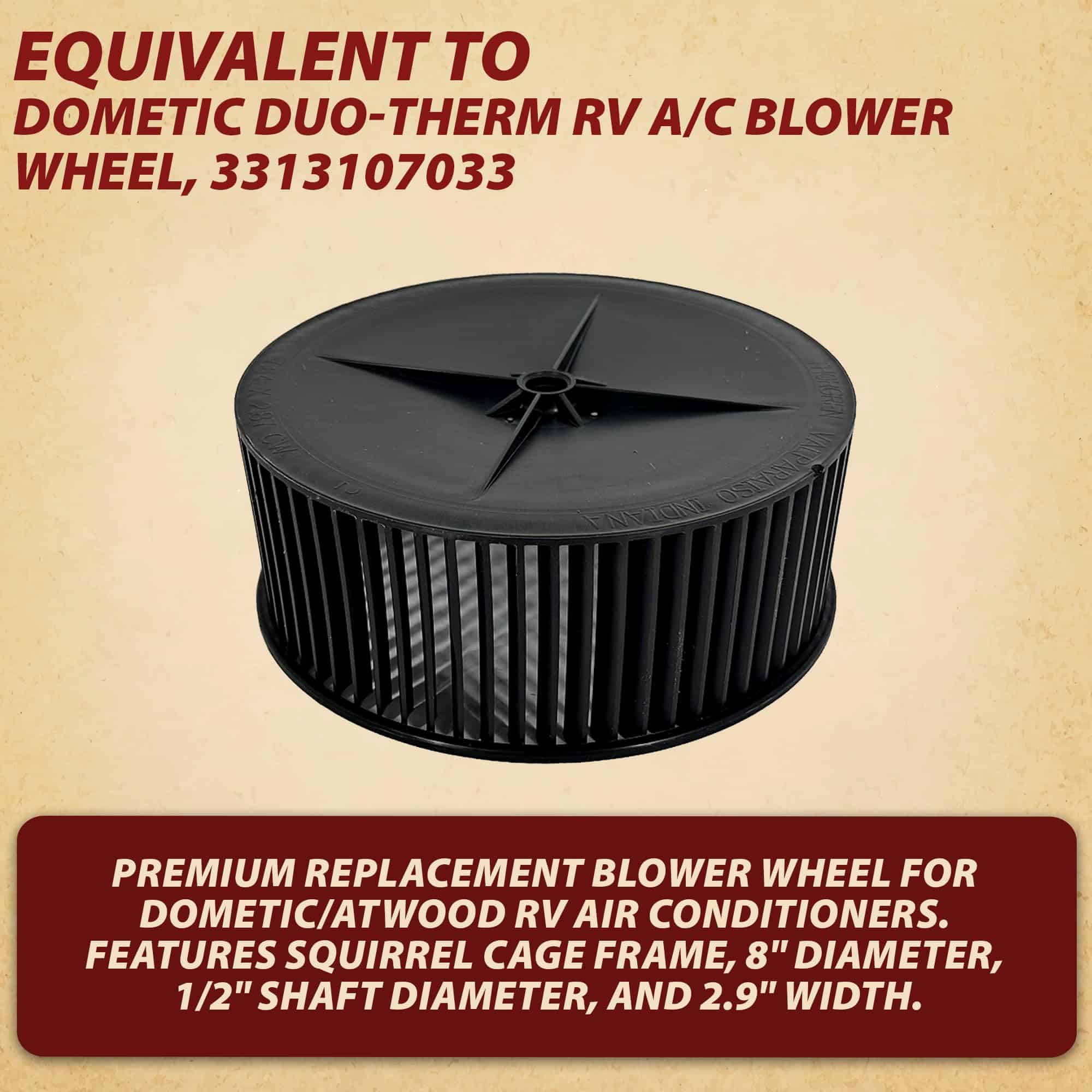 Rueda del soplador del A/C Dometic Atwood Duo-Therm RV - Imagen 4