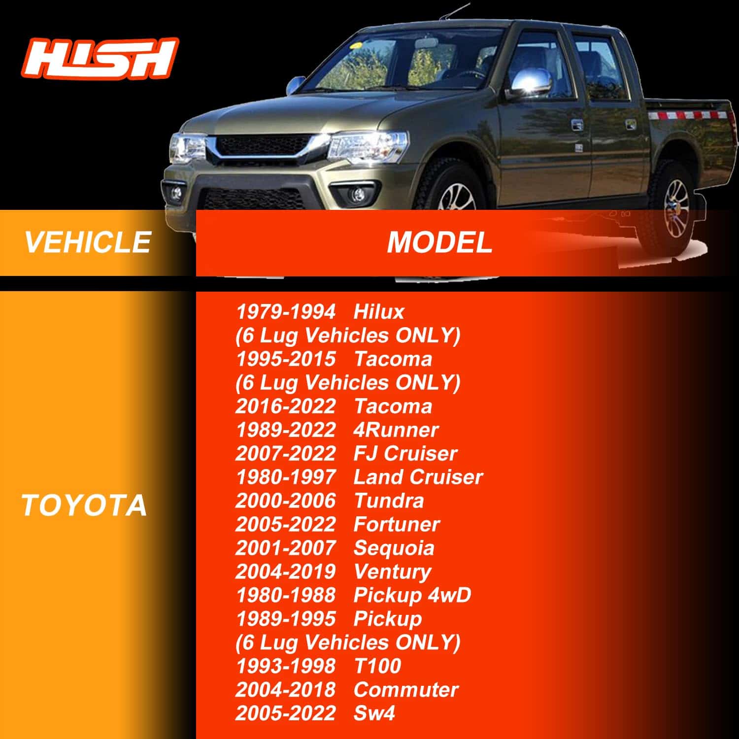 HISH Espaciadores de Rueda Forjados de 1 pulgada 6X5.5 para - Imagen 4