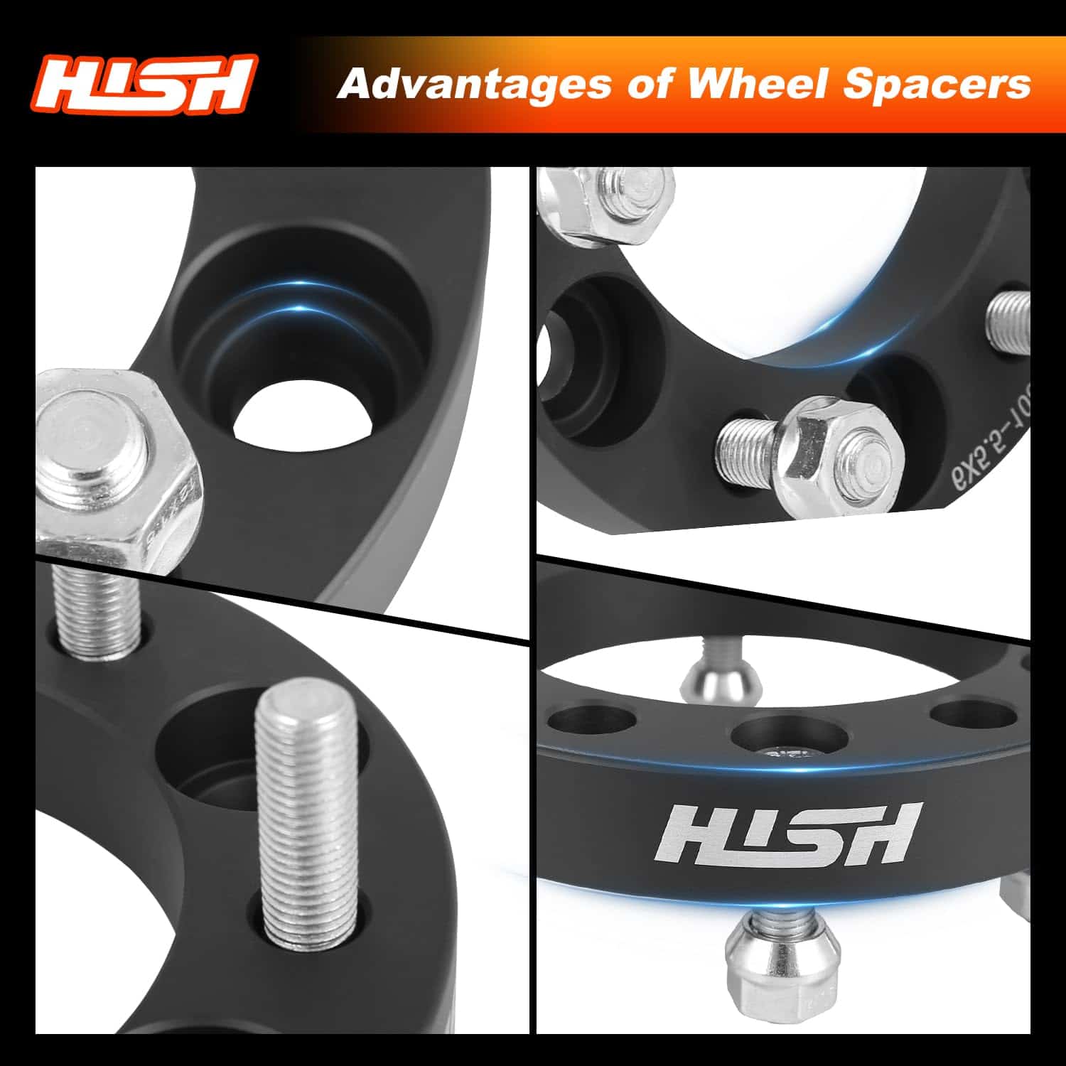 HISH Espaciadores de Rueda Forjados de 1 pulgada 6X5.5 para - Imagen 7