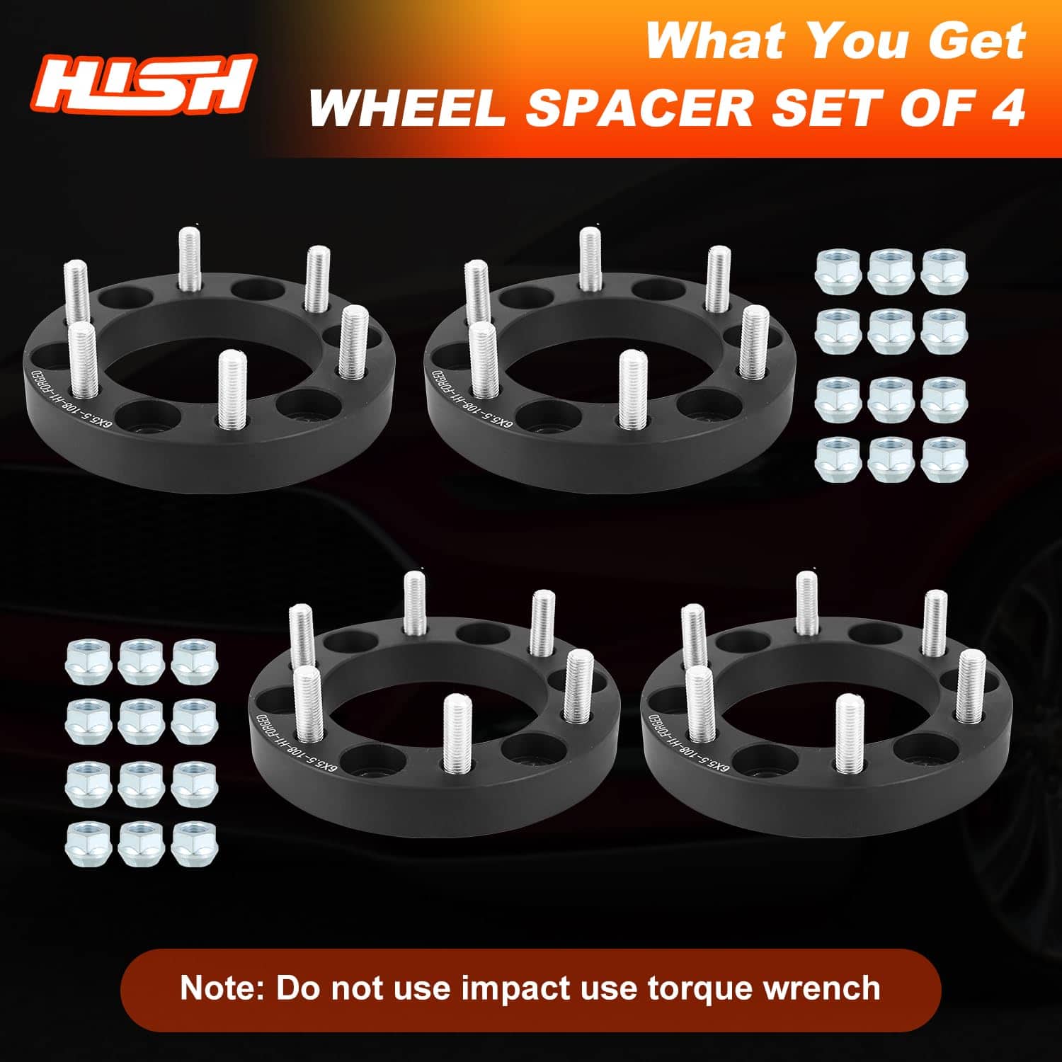 HISH Espaciadores de Rueda Forjados de 1 pulgada 6X5.5 para - Imagen 9