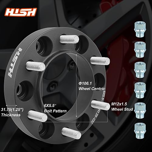 HISH Espaciadores de Rueda Forjados de 1.25 pulgadas 6x5.5 - Imagen 3