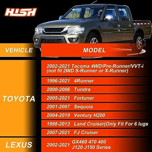 HISH Espaciadores de Rueda Forjados de 1.25 pulgadas 6x5.5 - Imagen 4