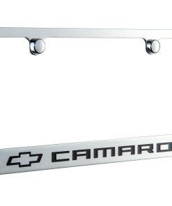 Marco de licencia cromado Chevrolet Camaro, con licencia