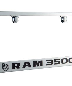 Marco de Placa de Licencia Cromado RAM 3500 con Licencia