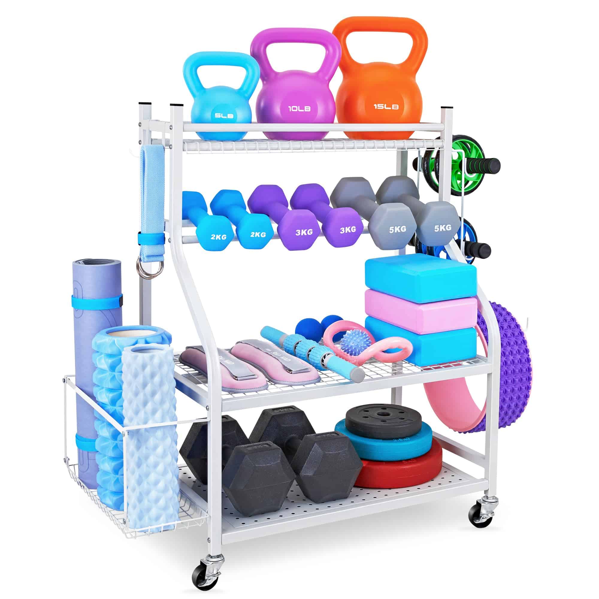 NBTORCH Estante para Mancuernas - Rack para Pesas, Estante