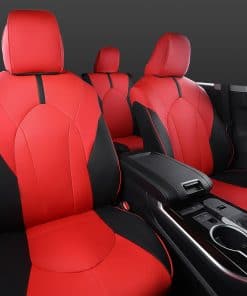 Funda de asiento Xipoo compatible con -Negro+Rojo