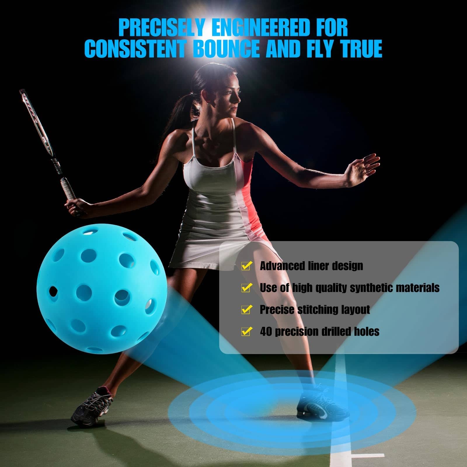Pelotas de Pickleball para Exteriores Aprobadas por USAPA - - Imagen 4