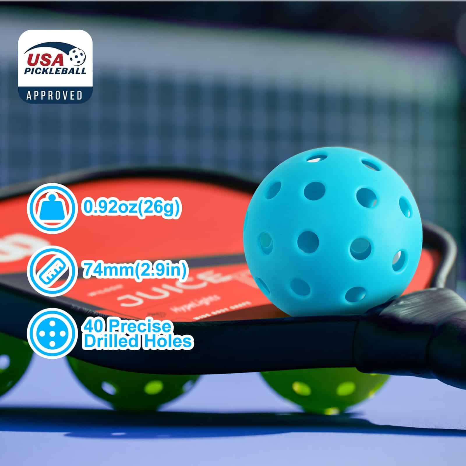 Pelotas de Pickleball para Exteriores Aprobadas por USAPA - - Imagen 3