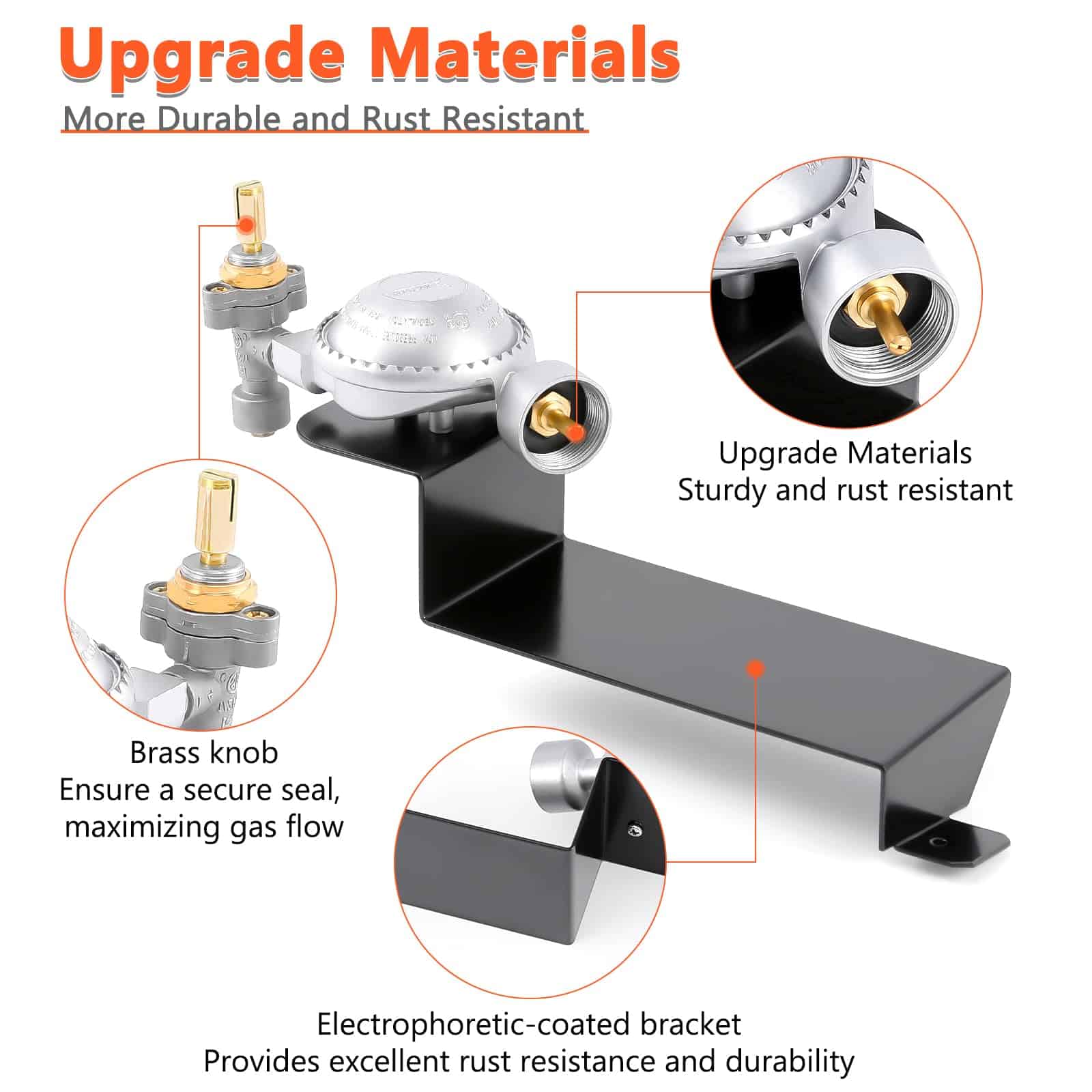 Regulador de Válvula de Gas para Parrilla Weber Q2000, - Imagen 4