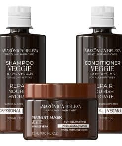Kit Refinador Vegano VEGGIE AMAZONICA BELEZA, Nutre,