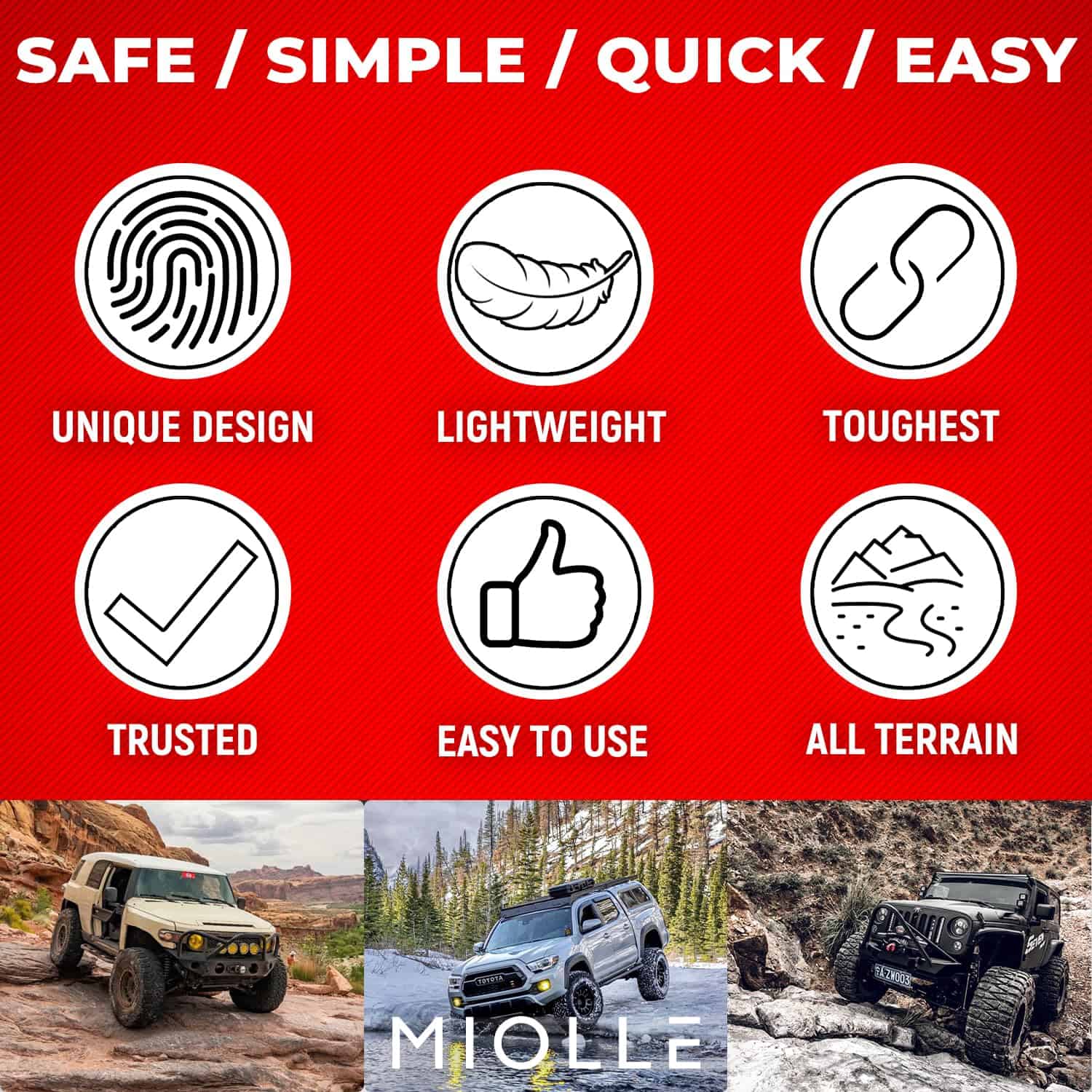 Cinta de remolque Miolle Tree Saver 1/2'' x10' - Cuerda de - Imagen 7