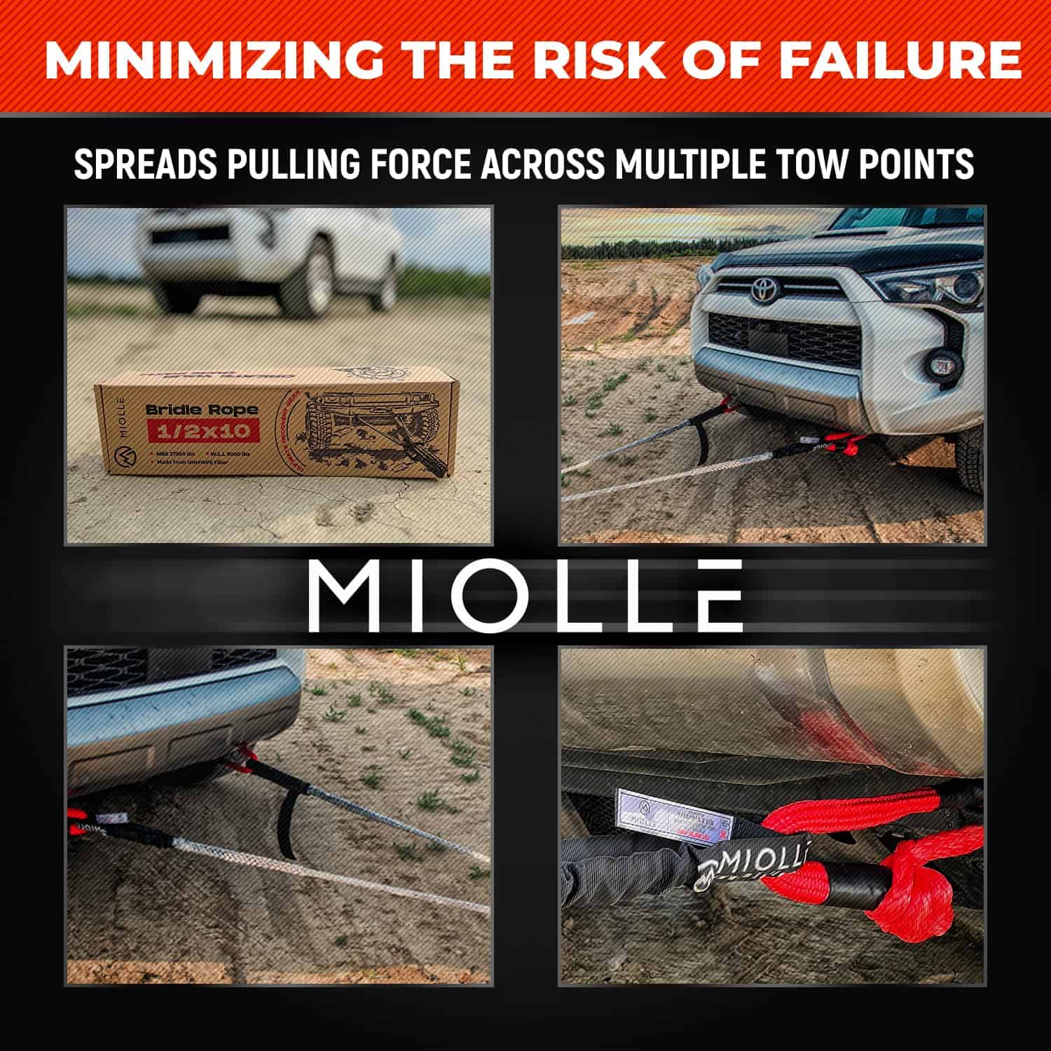 Cinta de remolque Miolle Tree Saver 1/2'' x10' - Cuerda de - Imagen 6