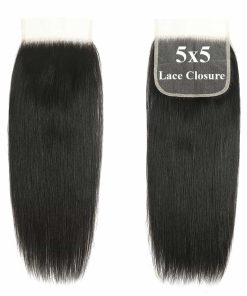 Cierre Recto Transparente de Encaje HD de 5x5 Pulgadas de