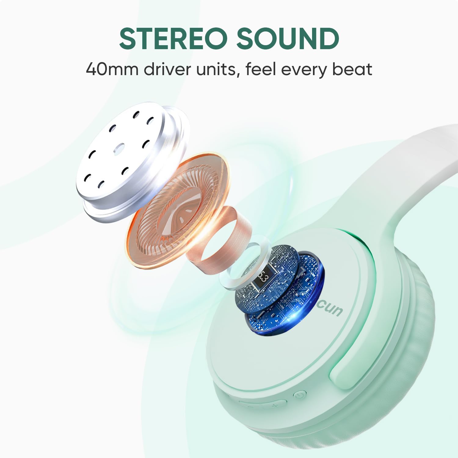 Audífonos Inalámbricos Gankoii, Auriculares Bluetooth Over - Imagen 4