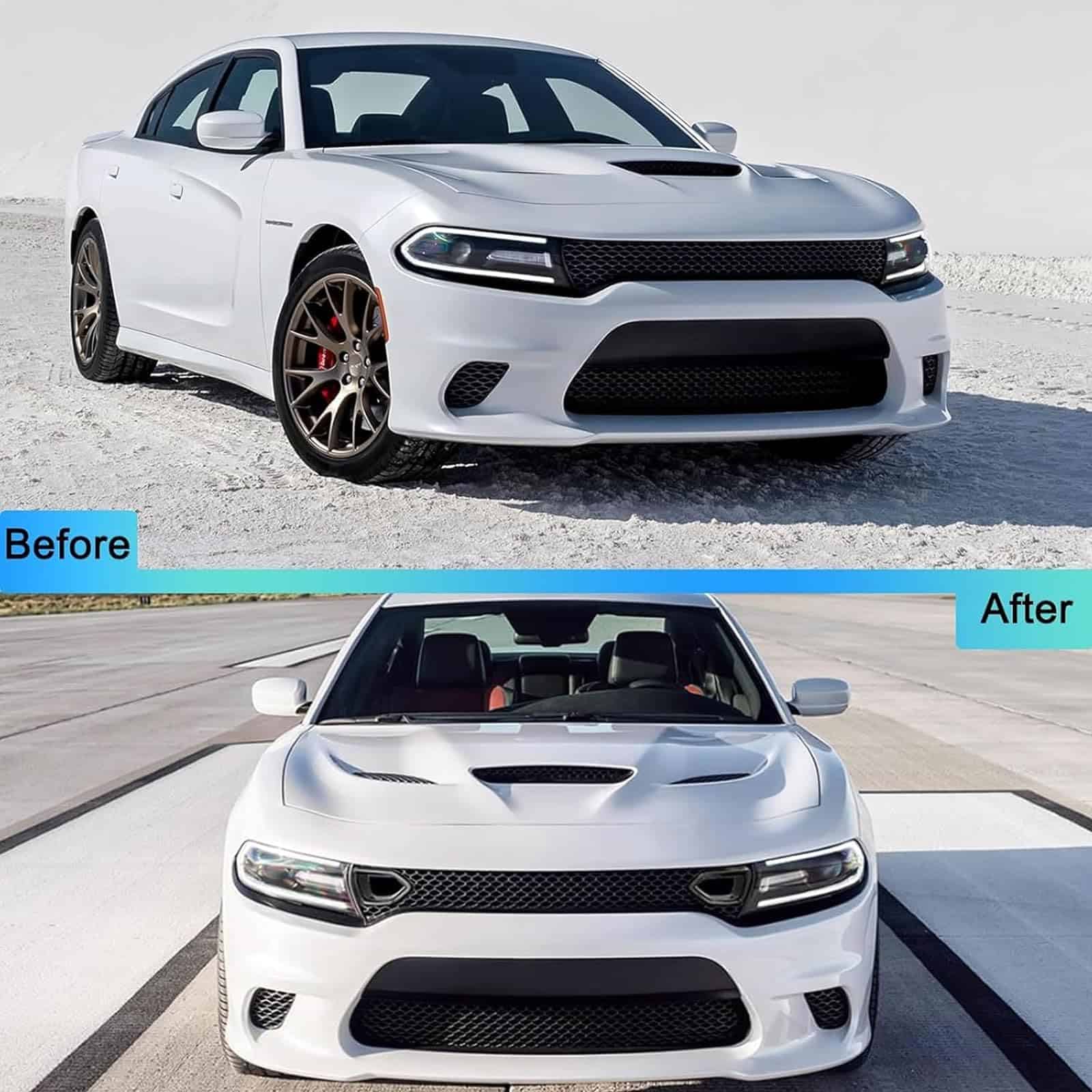 Parrilla delantera colectora de luz para Dodge Charger SRT - Imagen 7