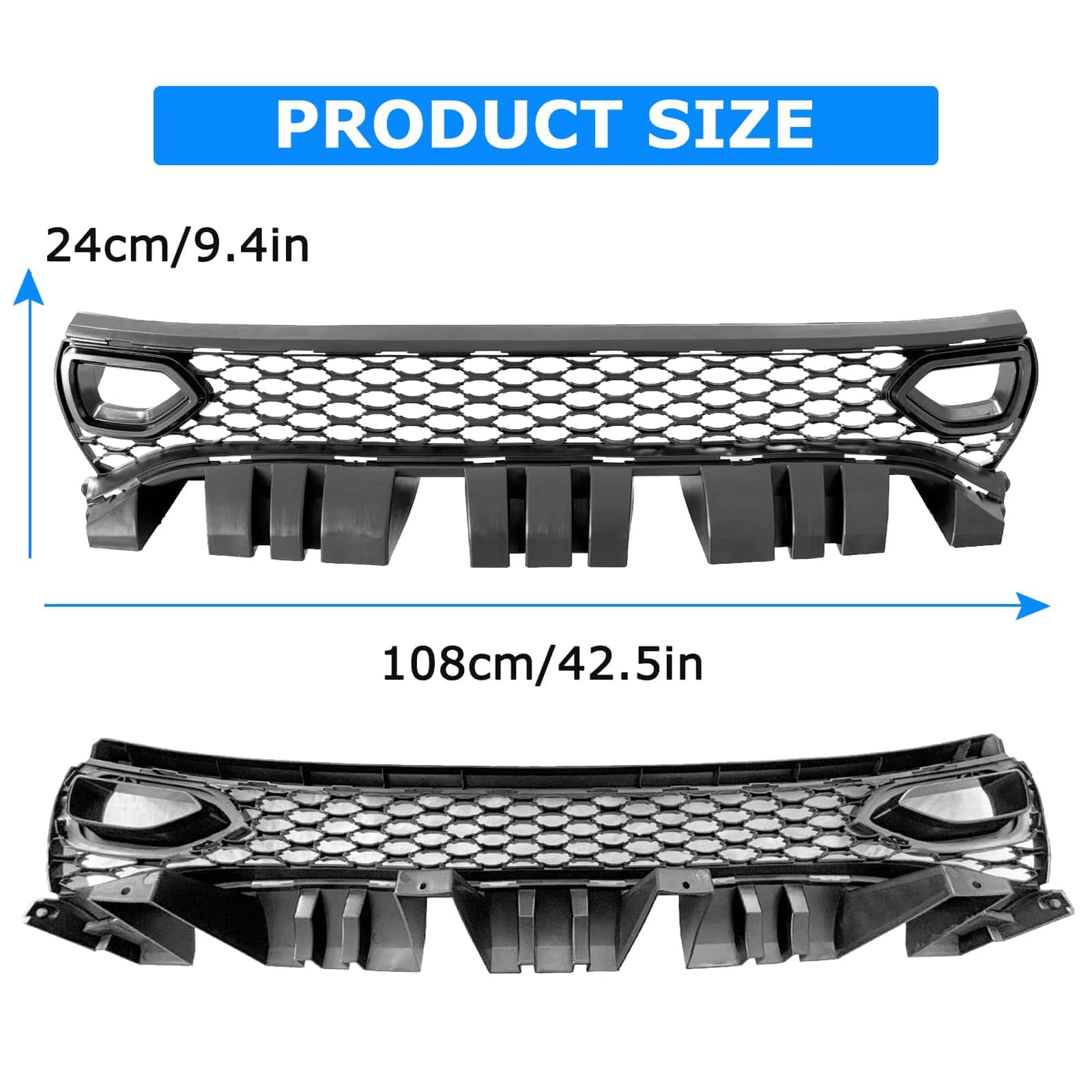 Parrilla delantera colectora de luz para Dodge Charger SRT - Imagen 3