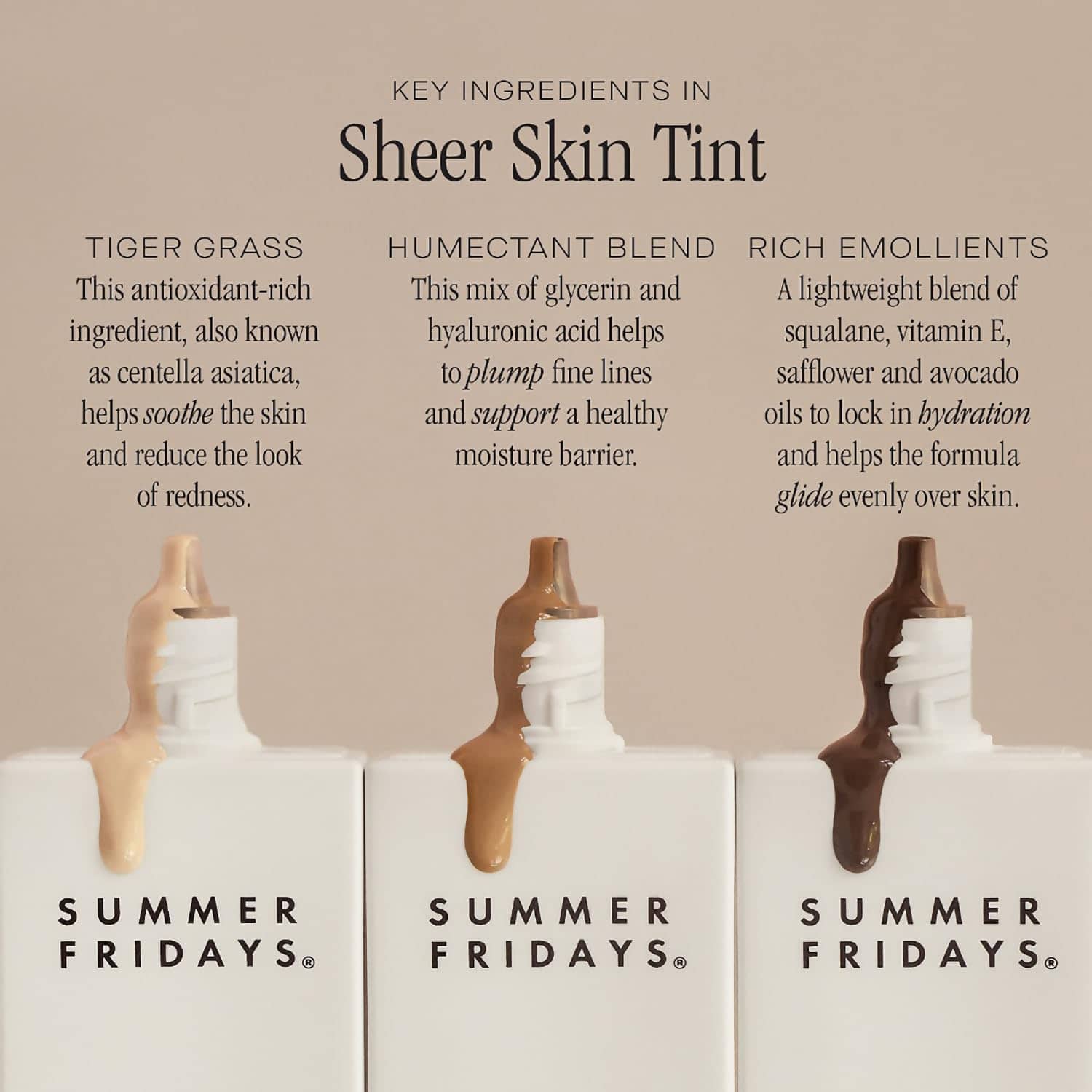 Summer Fridays Sheer Skin Tint - Tinte iluminador para la - Imagen 6