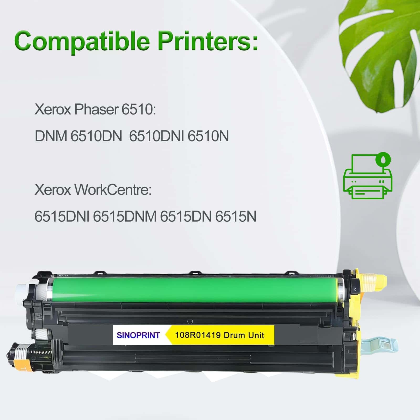 SINOPRINT Compatible 6510 6515 Drum Unit(108R01419) - Imagen 3