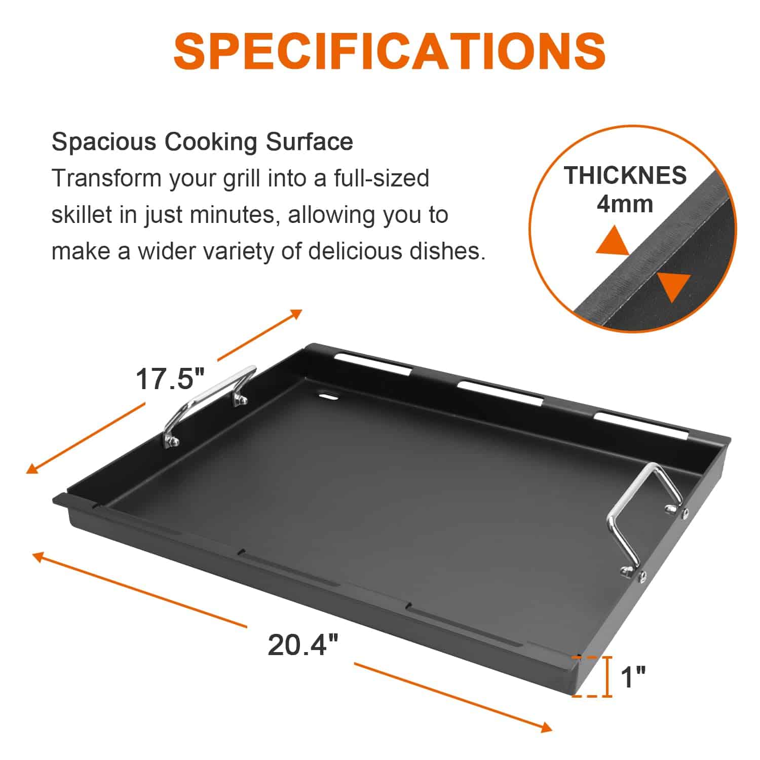 Insertos de Parrilla de Plancha DEILIFULL para Parrillas de - Imagen 3