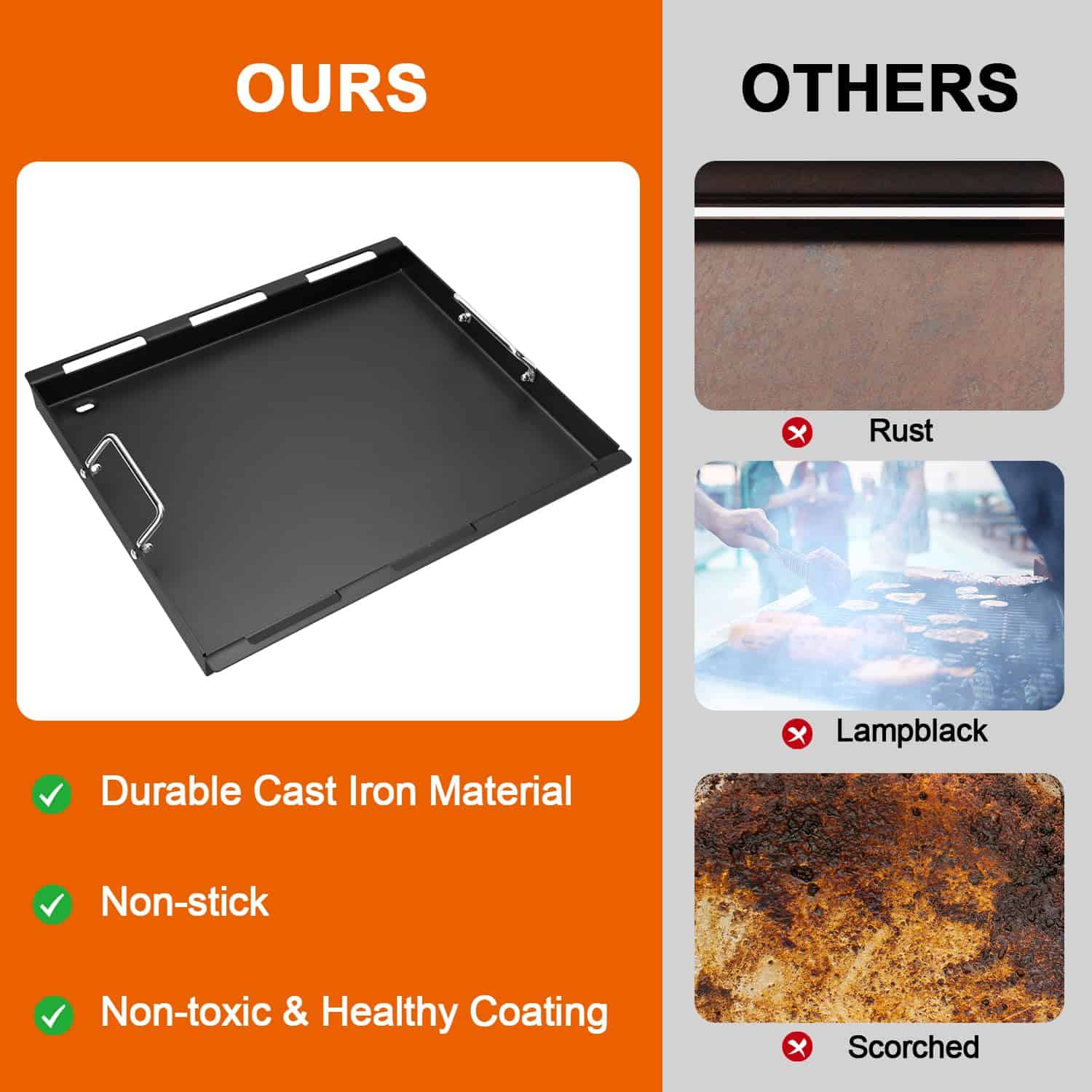 Insertos de Parrilla de Plancha DEILIFULL para Parrillas de - Imagen 7