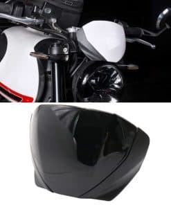 Deflector de Viento de Motocicleta RESKIO Negro con Diseño