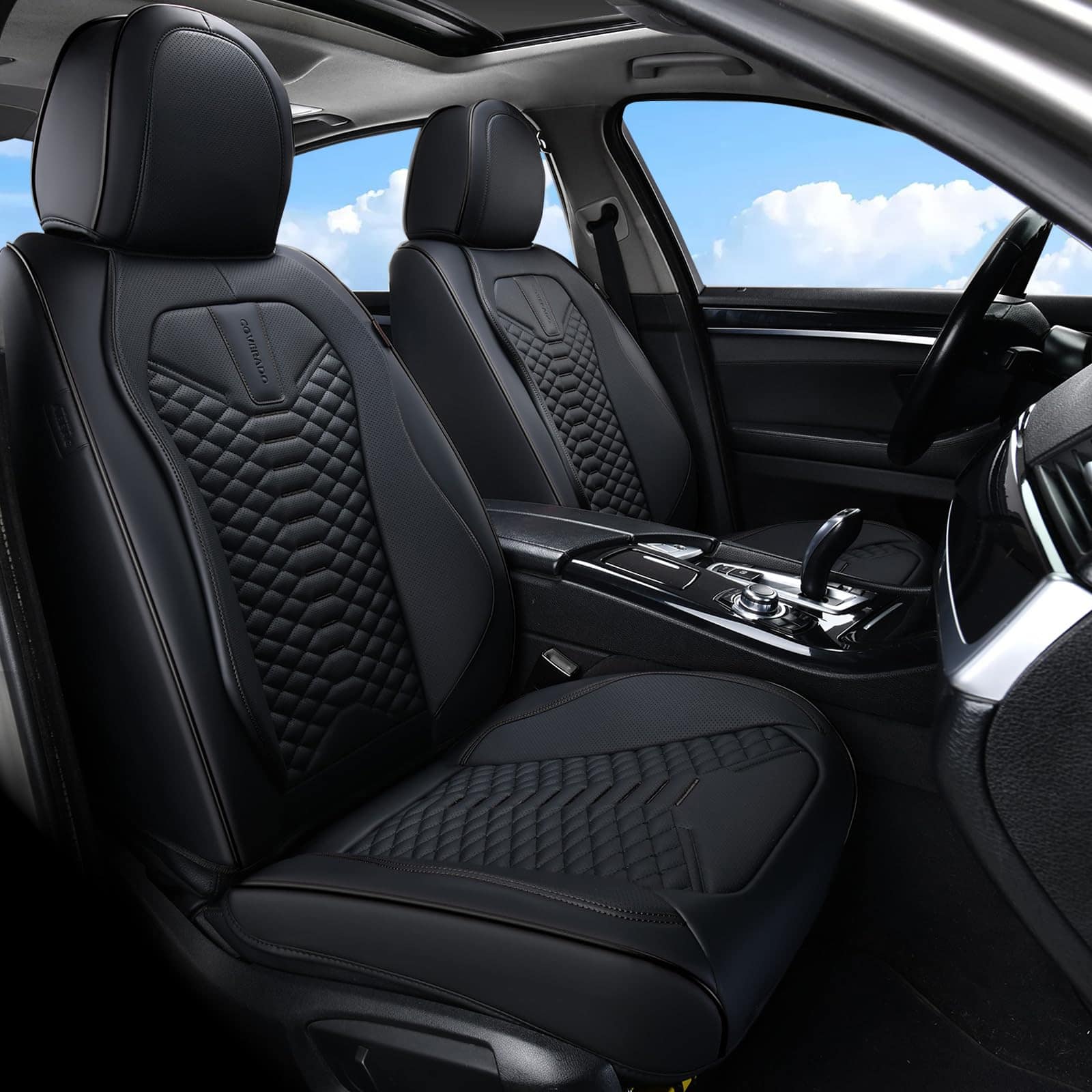 Cubreasientos de Cuero Coverado, Juego Completo de Fundas