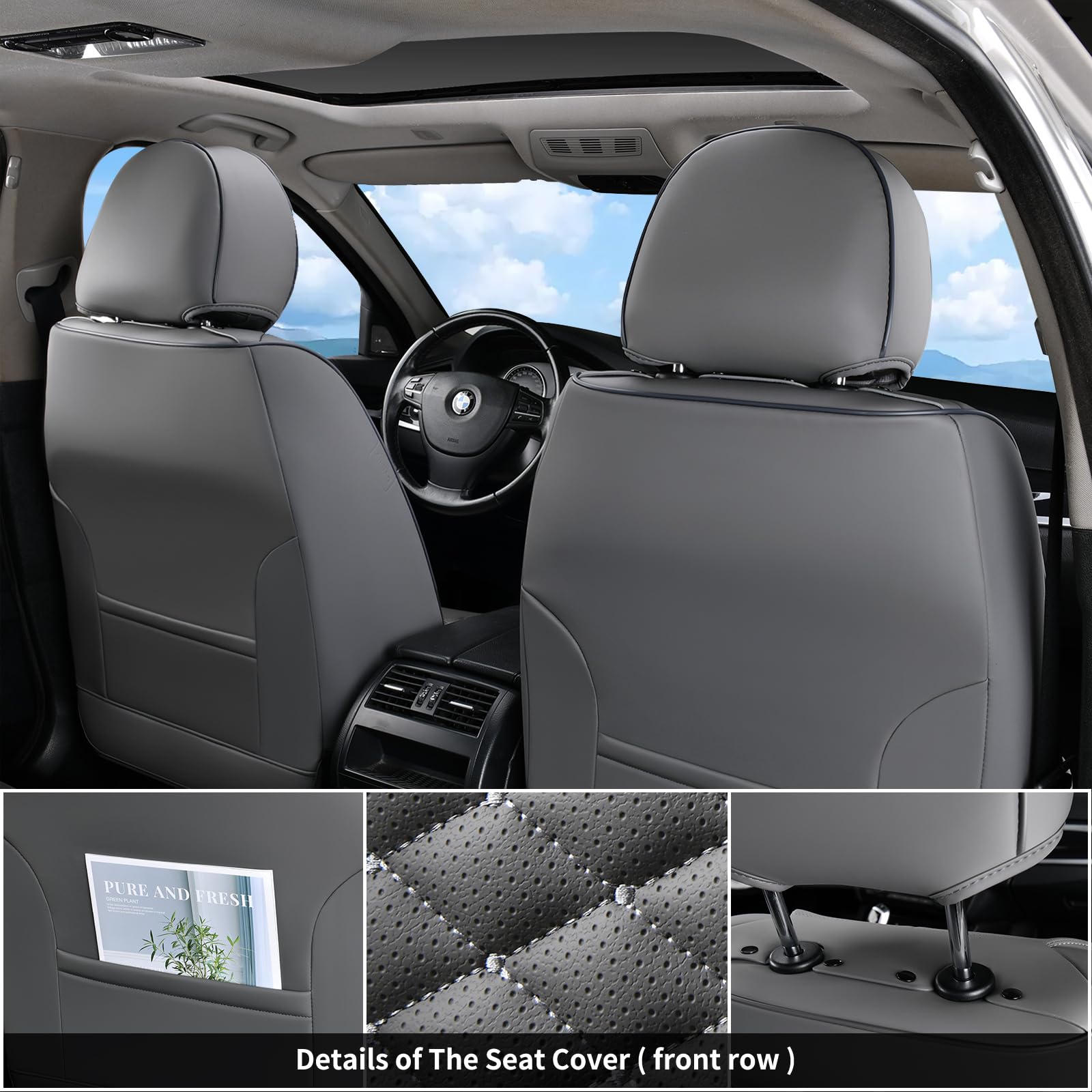 Cubierta de Asiento de Coche Completo, Fundas de Asiento de - Imagen 5