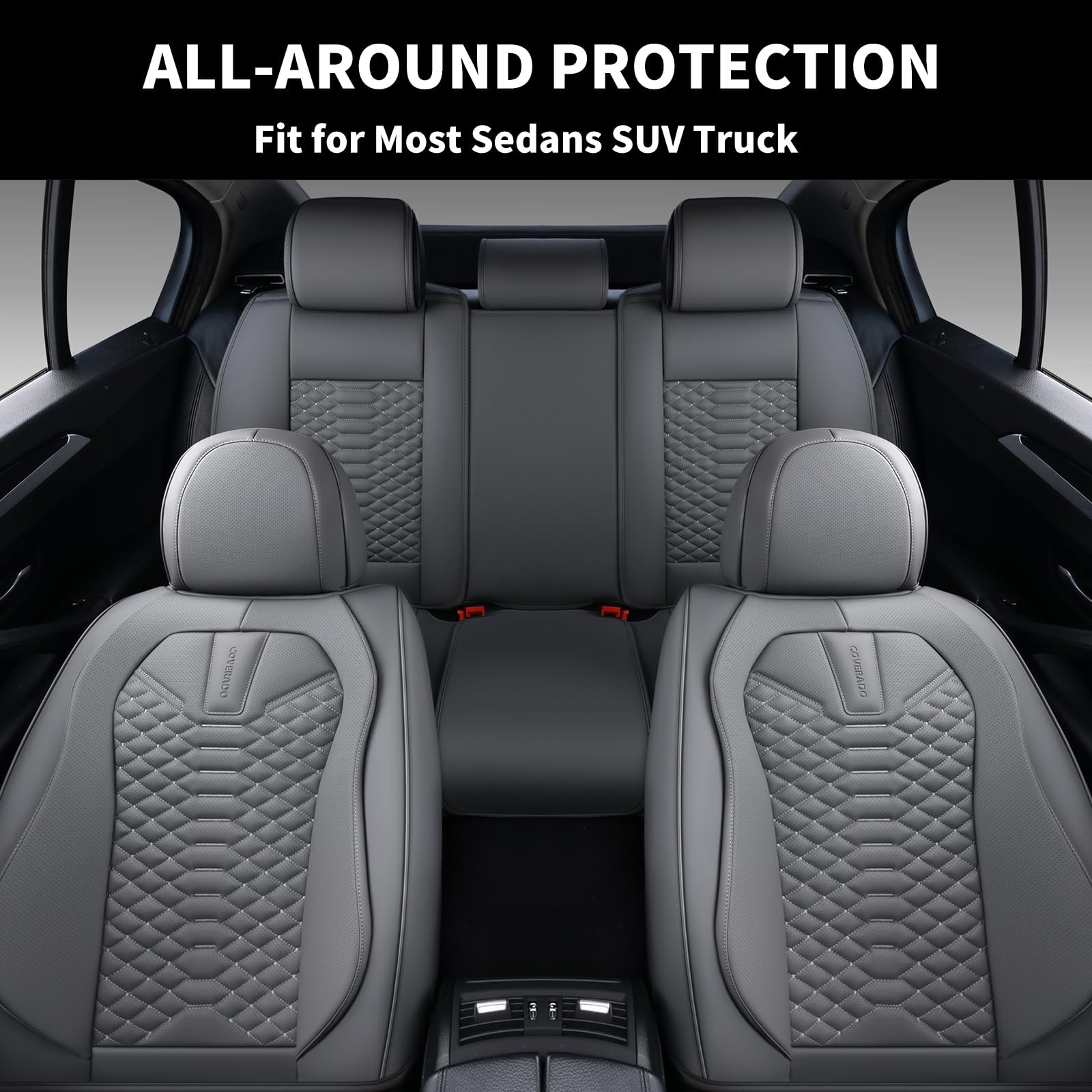 Cubierta de Asiento de Coche Completo, Fundas de Asiento de - Imagen 8