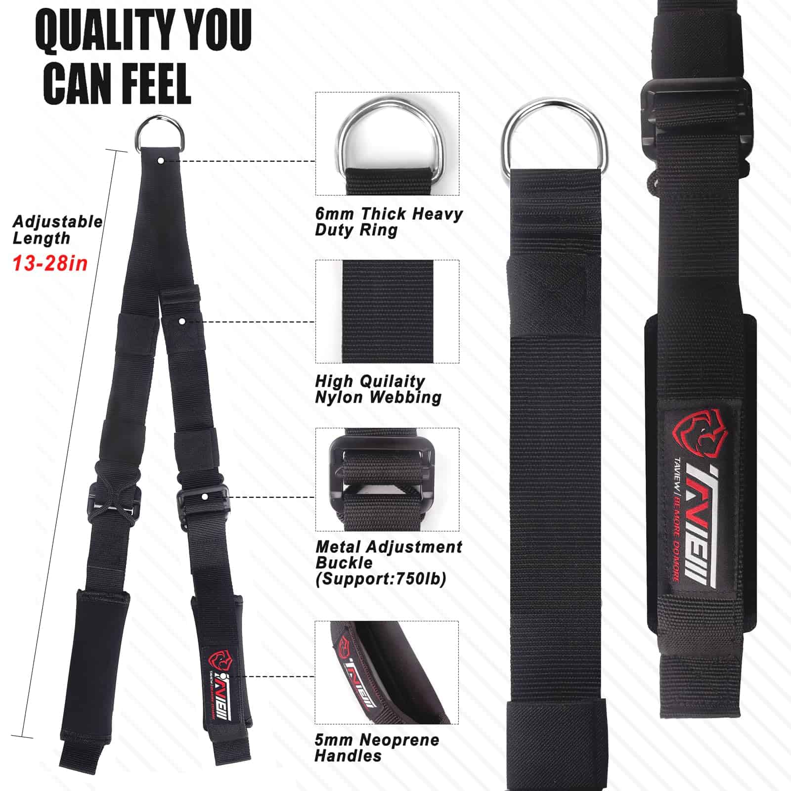 Tricep Rope Cable Attachment Ajustable (26-56 Pulgadas), - Imagen 3